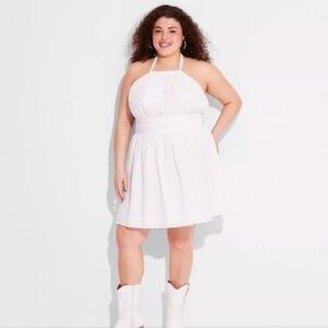 Wild Fable Tie Back Mini Fit and Flare Dress